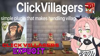 Celebrity Minecraft 26.1+ ClickVillagers Trade Discount Exploit Wealth