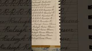 Cursive Penmanship PQRS