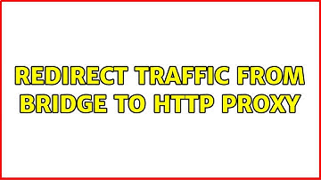 redirect traffic from bridge to http proxy