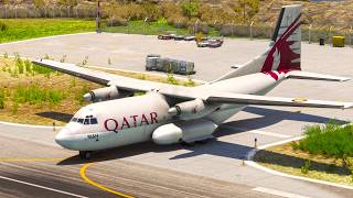Insane Pilot Skills! Qatar Emiri Air Force C-160 Transall Blasts Off from a Tiny Runway! screenshot 1