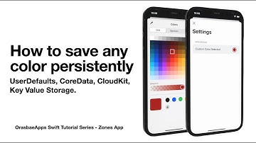 iOS Tutorial - How to store color with the new UIColorPicker iOS 14 | Swift, Xcode