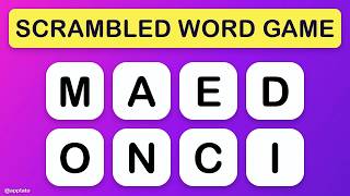 SCRAMBLED WORD GAME #2 - 22 Puzzles, 49 Hidden Words