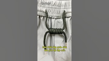 Cách Thắt Dây Quần Siêu Đẹp Đơn Giản Mà Bạn Chưa Biết #shorts