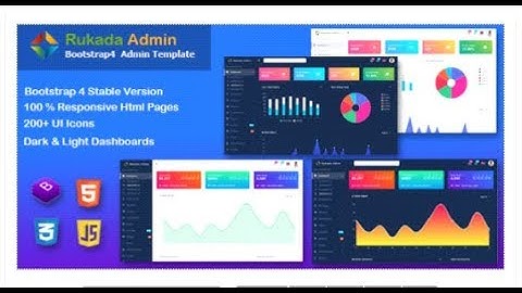 Rukada - Responsive Bootstrap 4 Admin Template | Themeforest Templates