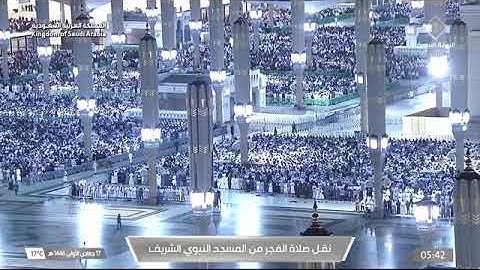 صلاة الفجر للشيخ أحمد الحذيفي من المسجد النبوي 17 جمادى الأولى 1446 سورة المعارج كاملة