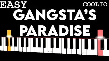 Coolio - Gangsta's Paradise  (SLOW EASY Piano Tutorial)