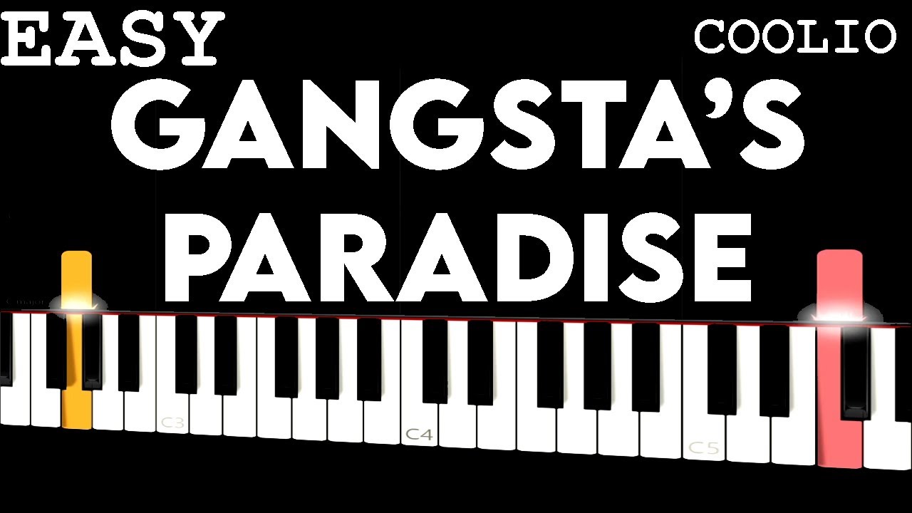 How To Play Gangsta's Paradise On Piano #piano #pianotutorial