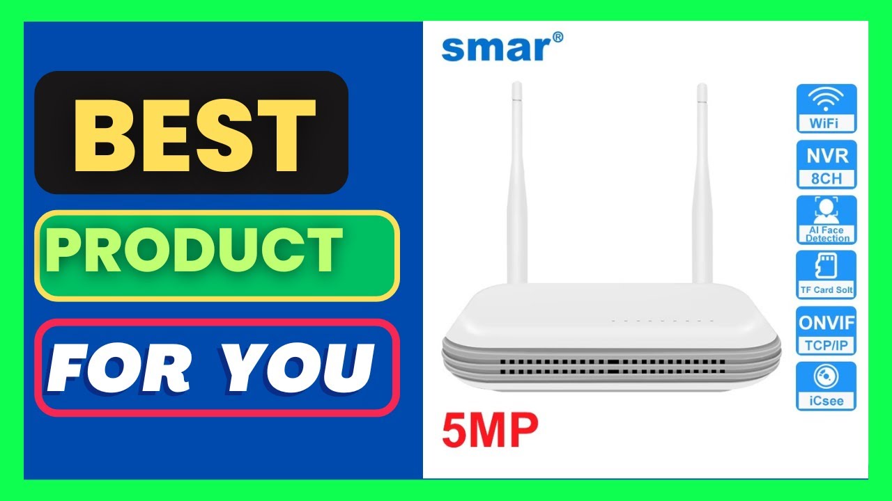 8CH Wifi NVR H.265 Network Video Recorder for 3MP/5MP