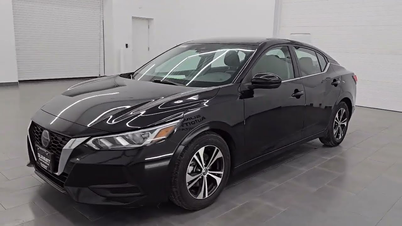2023 Nissan Sentra SV Super Black Used. walk around for sale in Fond Du Lac, Wisconsin,