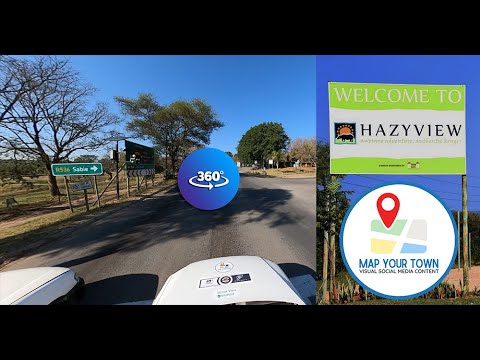 360° VIDEO - Look around Hazyview Town situated in Mpumalanga, South Africa next to Kruger Park