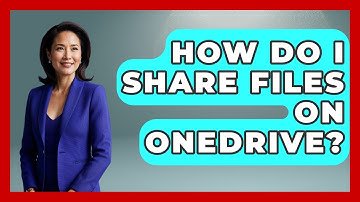 How Do I Share Files On OneDrive? - The Time Management Pro