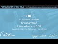 Tbd percussion ensemble 1011  chris carmean