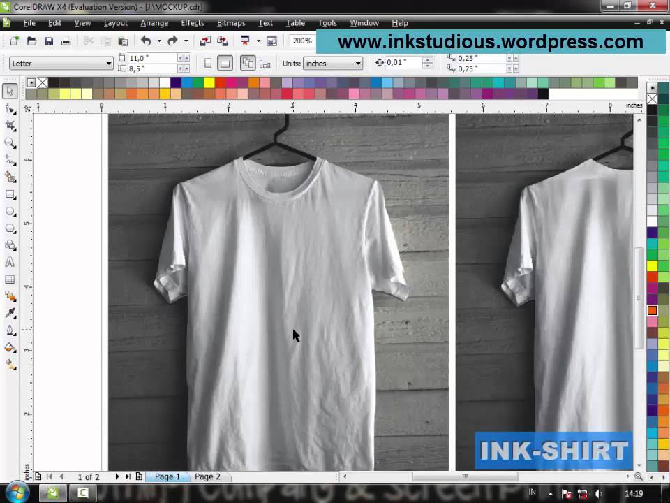 Download Cara Menggunakan Mockup Untuk Design Kaos Pada Coreldraw Youtube