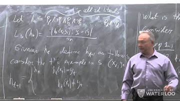 Machine Learning course- Shai Ben-David: Lecture 16