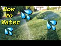 How To Water A Yard