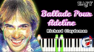 Ballade Pour Adeline  Richard Claydeman  Easy Instrumental Piano Tutorial