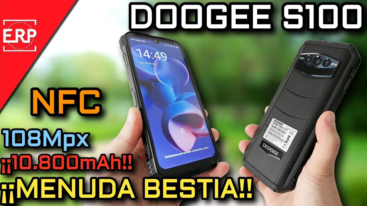 Telefono Doogee S100 Pro, 12GB + 256GB, Pantalla HD De 6,58, Cámara De  108MP, Batería De 22000mAh - 1RUGGED