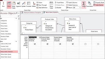 Access 2013 Creating a Totals Query
