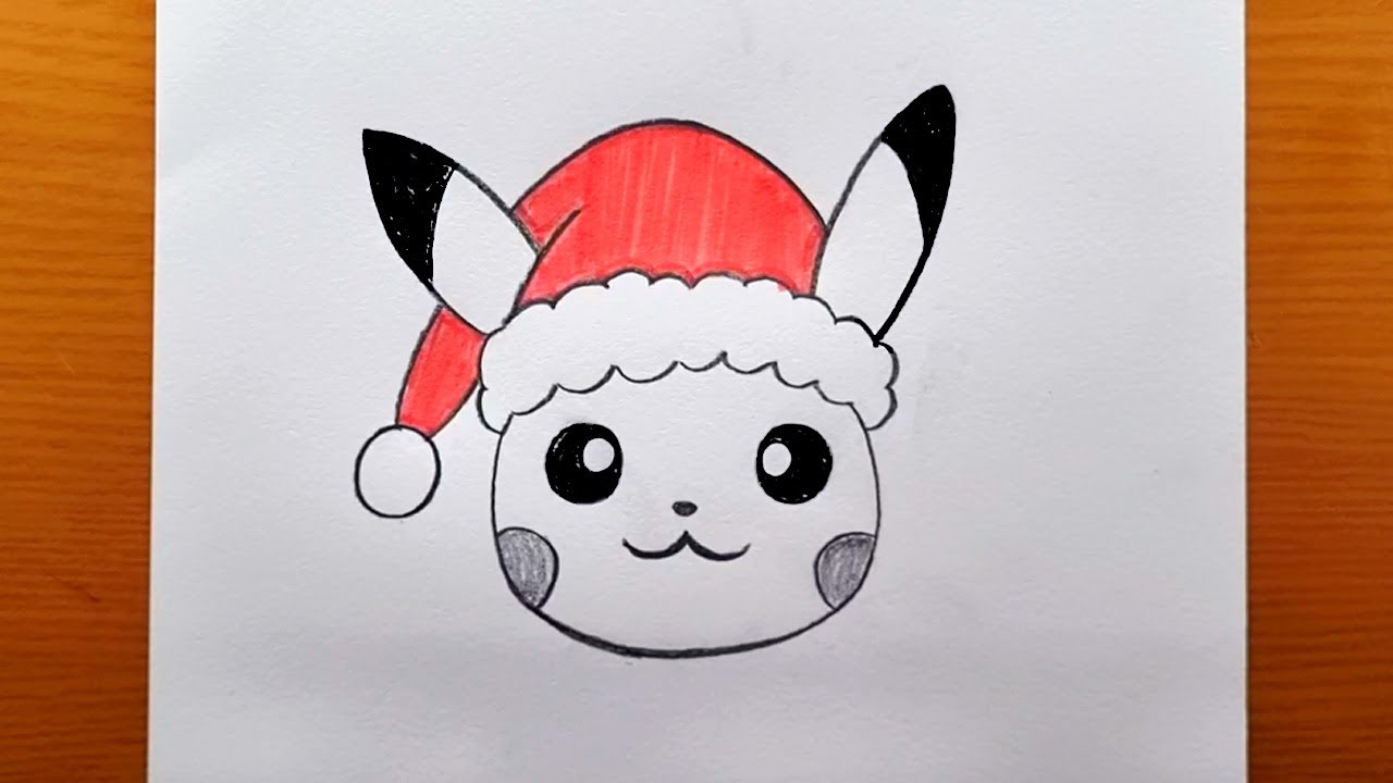 COME DISEGNARE PIKACHU DI NATALE |  | Disegni di Natale