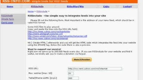 Displaying RSS Feed Content On Your Web Site
