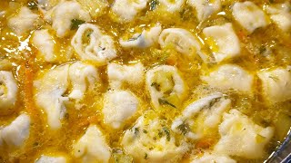 Чеченский рецепт 👍СУПЧИК С СЫРНЫМИ ГАЛУШКАМИ ☀️😁👌Два супа одновременно!