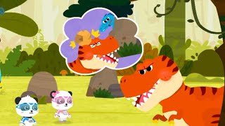 Little Baby Panda Rescue Team | Help And Take Care Of Dinosaurs | Babybus Gameplay Video