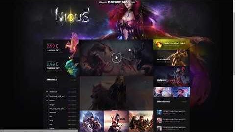 Metin2 NiouS Website HTML Template Demo