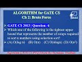 GATE CS 2013 |Q 6:Which one of the following is the tightest upper bound that represents the number