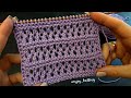 ПРОСТОЙ Ажурный узор спицами | How to Knit Lace stitch pattern