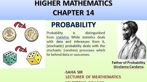 SSC Higher Math (E.V.), Chapter 14; Probability ( problem solution)
