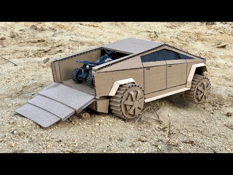 How to make TESLA CYBERTRUCK from cardboard | Diy Cardboard Car