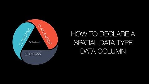 How to create a spatial data type column in Backendless