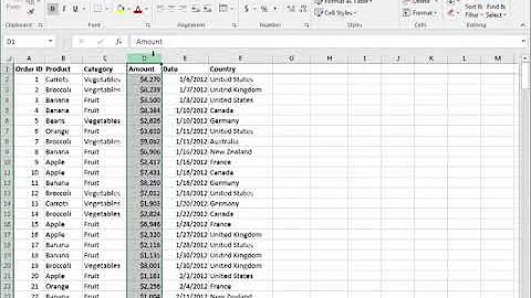 How to Sort and Filter Data in Excel 2016