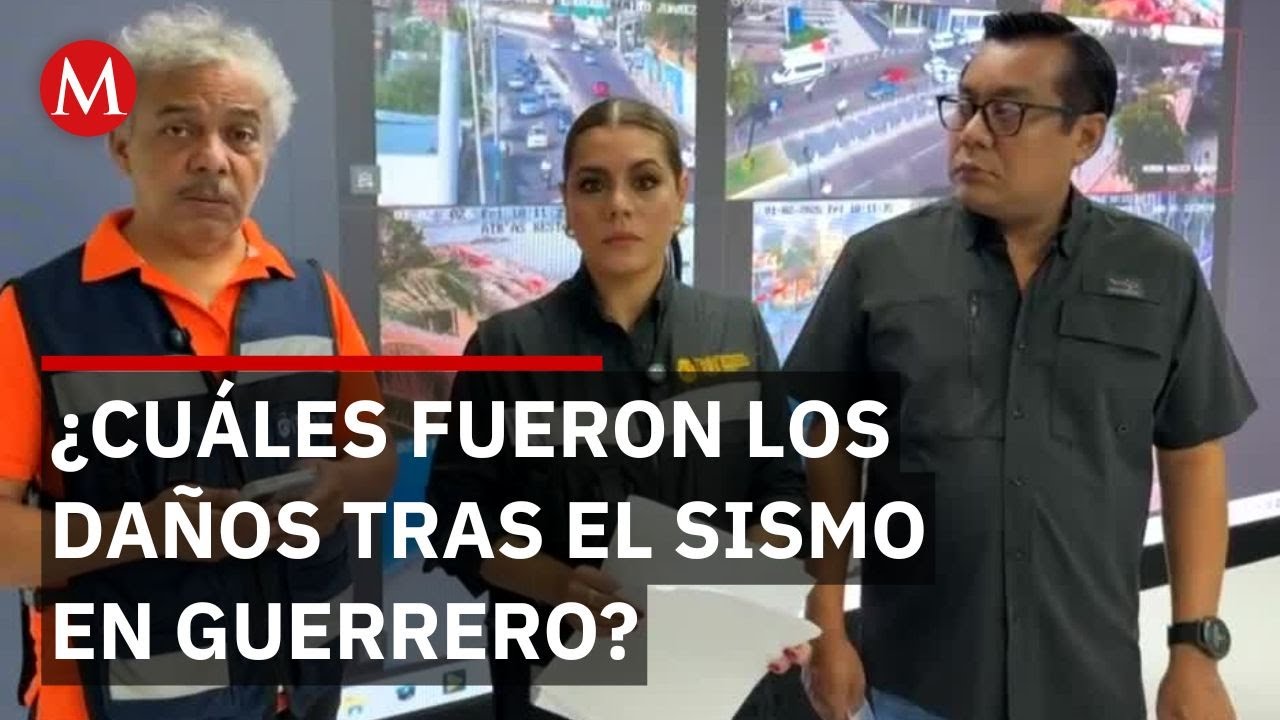 Evelyn Salgado informa daños tras sismo de 6.5 en San Marcos, Guerrero