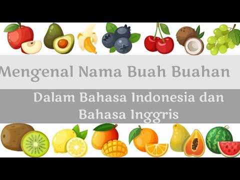 Mengenal Nama Buah Buahan Dalam Bahasa Indonesia Dan Bahasa Inggris