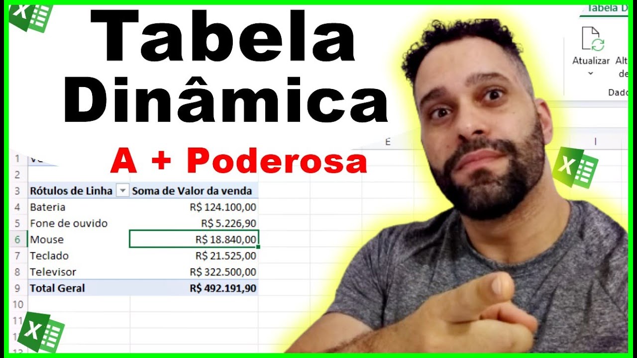 Como Fazer Tabela Dinamica No Excel - YouTube