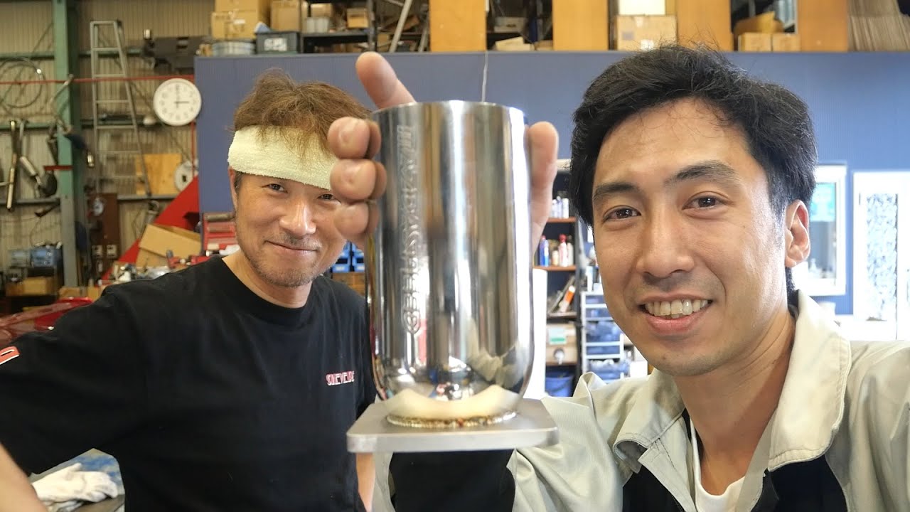 マツスピのマフラーを使って溶接のプロにTIG溶接を教えてもらう！