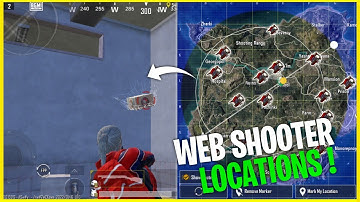 🔥Spider Man Web Shooter All Location BGMI||web Shooter All🔥 Location Spider Man ModeBgMI\ (BGMI) 1.8