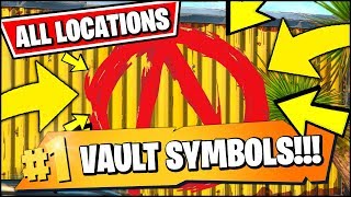 SEARCH DIFFERENT VAULT SYMBOLS - ALL VAULT SYMBOL LOCATIONS (Fortnite Pandora)