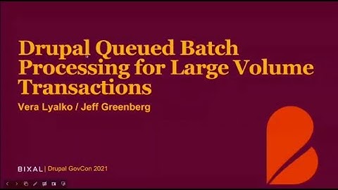 Drupal Queued Batch Processing for Large Volume Transactions
