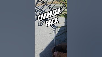 Chainlink Hack You Have To Try! 😲 #chainlink #hack #satisfying #fence #construction #alberta #tips