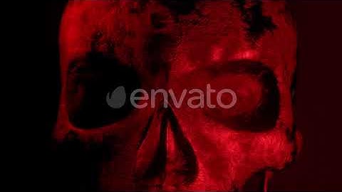 Human Texture Skull Rotates | Motion Graphics - Envato elements