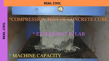 compressive strength test of concrete cube : compression testing machine : test  procedure in lab