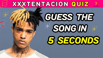 Guess XXXTENTACION Songs in 5 Seconds 🎤 | Rap Quiz