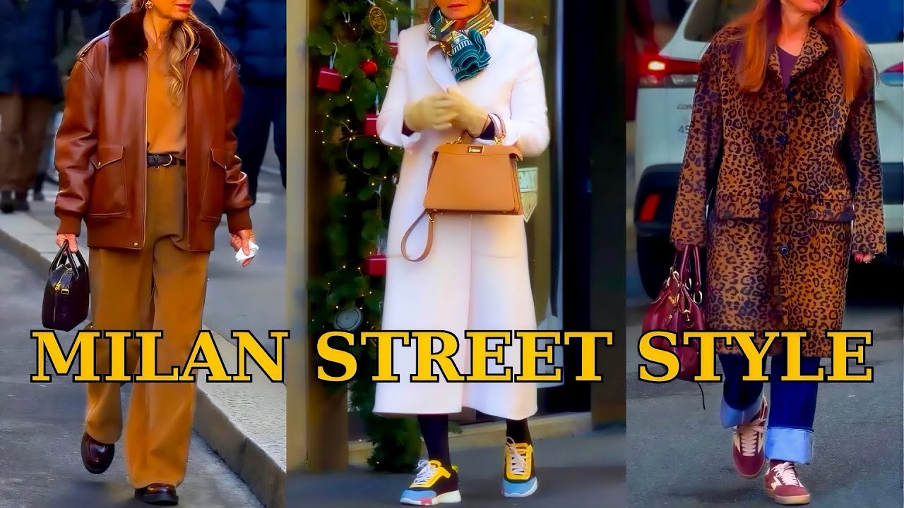 Winter Street Style Milan 2025❄️Italy’s Top Cold-Weather Looks•Elegant City Style with Luxury Vibes