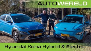 Hyundai Kona Hybrid & Electric (2022) review met Allard Kalff en Andreas Pol | RTL Autowereld test