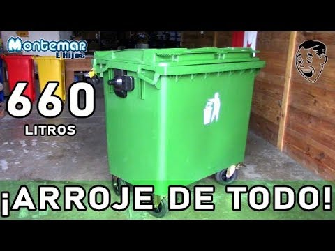 Contenedor de Basura 660 Litros Verde