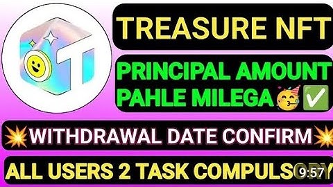 Treasure Nft Withdrawal ||New Treasure Fun Withdrawal || treasure nft new update today