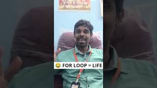 😂 Java For Loop Explained in 30 Seconds! ☕😂 #funny #coding #forloop #tamil