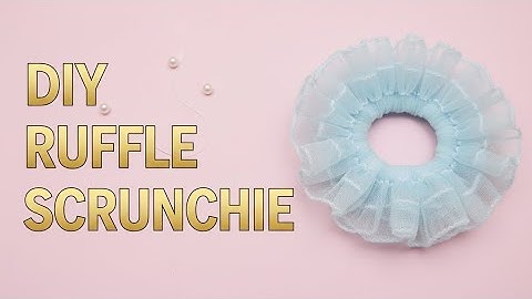 How To Make Net Ruffle Scrunchie🌸|DIY ruffle scrunchie | StepByStep ruffle scrunchie tutorial |#diy 